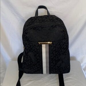 Tommy Hilfiger Black Bag with Gold and White Accents